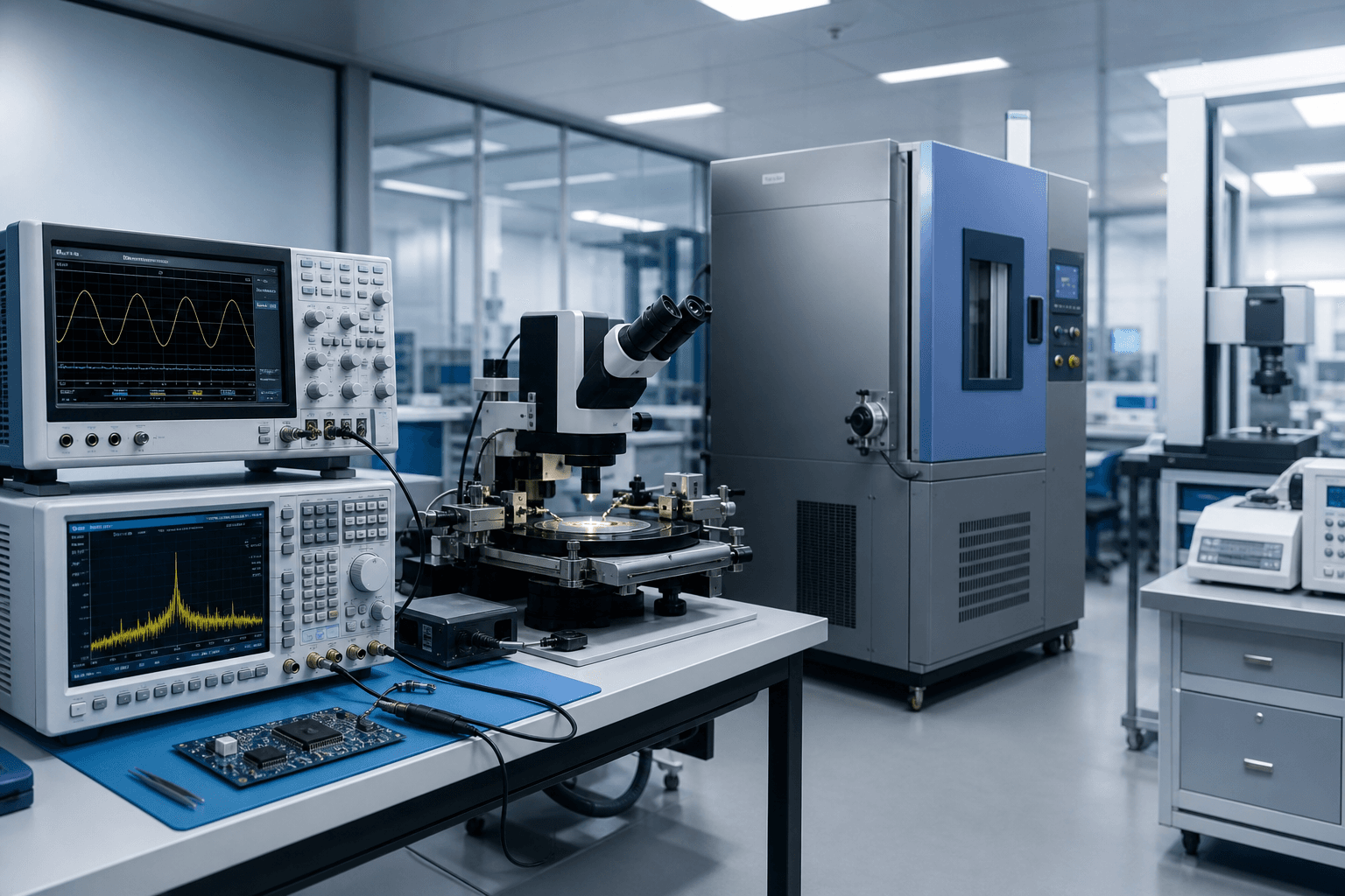 Analytical instruments and production test equipment